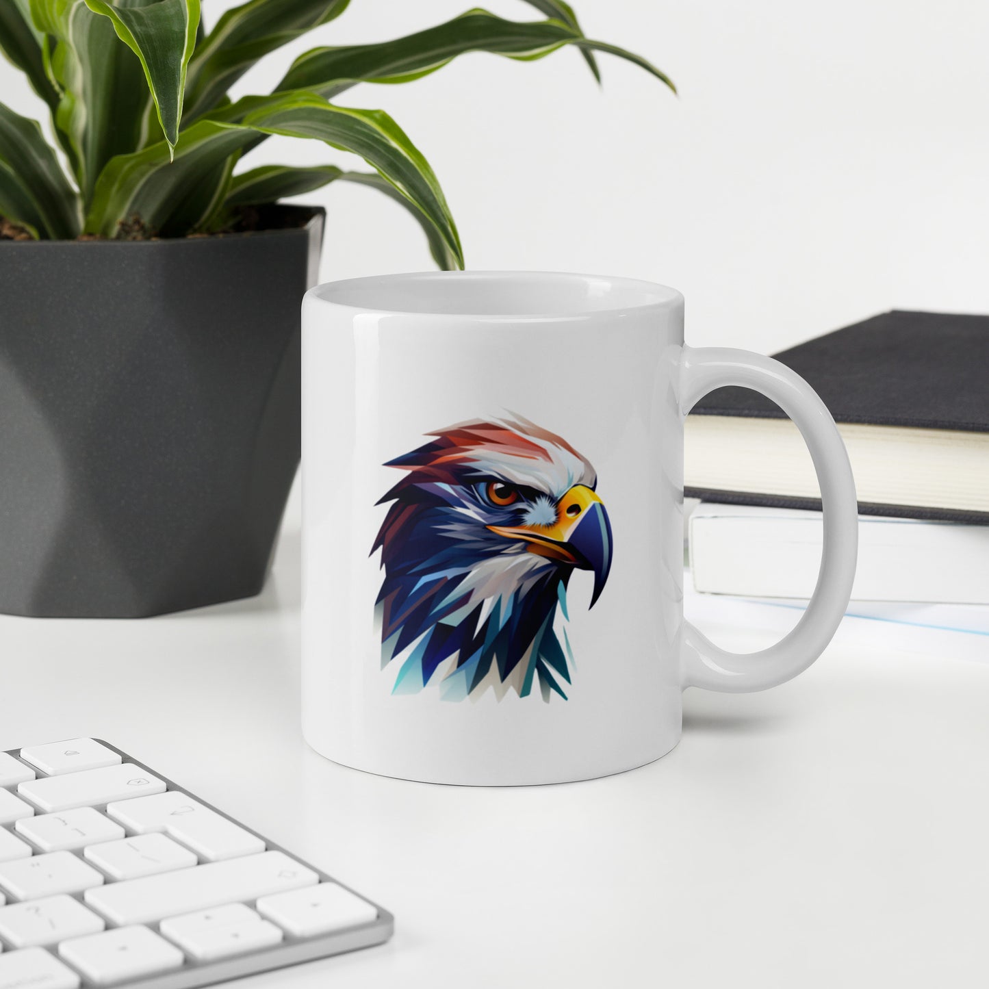 White Hawk glossy mug